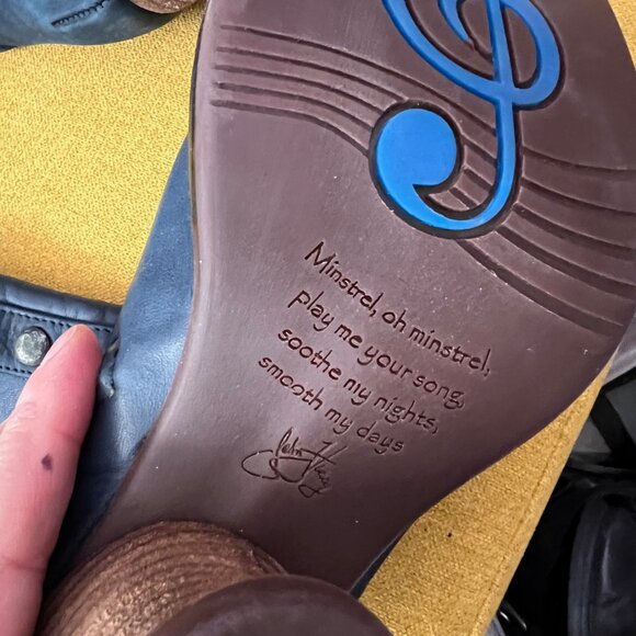 John Fluevog Mezzo Dallas Tall Boots with Studded Detail 7.5 - Picture 8 of 16